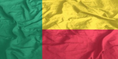 Benin Bayrağı Dalgalanıyor Yakından