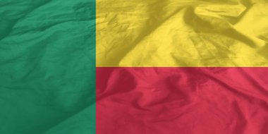 Benin Bayrağı Dalgalanıyor Yakından