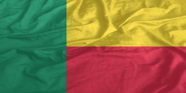 Benin Bayrağı Dalgalanıyor Yakından