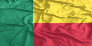 Benin Bayrağı Dalgalanıyor Yakından