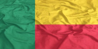 Benin Bayrağı Dalgalanıyor Yakından