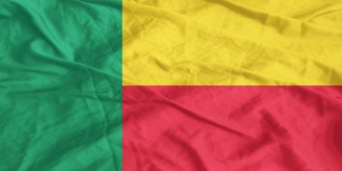 Benin Bayrağı Dalgalanıyor Yakından