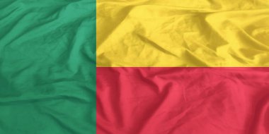 Benin Bayrağı Dalgalanıyor Yakından