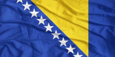 Bosna-Hersek Bayrağı Dalgalanıyor