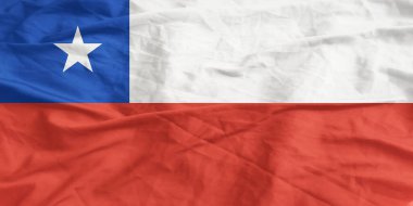 Şili Bayrağı Yakından Dalgalanıyor