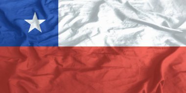 Şili Bayrağı Yakından Dalgalanıyor