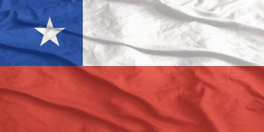 Şili Bayrağı Yakından Dalgalanıyor