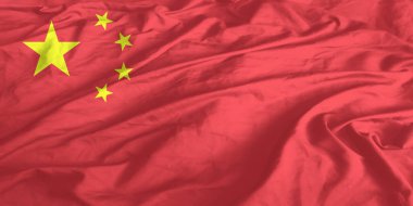 Çin Bayrağı Yakından Dalgalanıyor