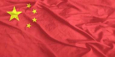Çin Bayrağı Yakından Dalgalanıyor