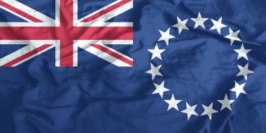 Cook Adaları Bayrağı Yakından Dalgalanıyor