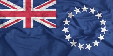 Cook Adaları Bayrağı Yakından Dalgalanıyor