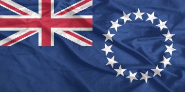 Cook Adaları Bayrağı Yakından Dalgalanıyor