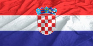 Hırvatistan Bayrağı Yakından Dalgalanıyor
