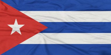 Küba Bayrağı Dalgalanıyor Yakından