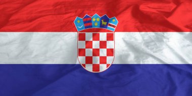 Hırvatistan Bayrağı Yakından Dalgalanıyor