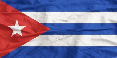 Küba Bayrağı Dalgalanıyor Yakından