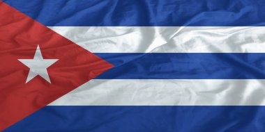 Küba Bayrağı Dalgalanıyor Yakından