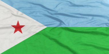 Cibuti Bayrağı Yakından Dalgalanıyor
