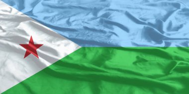 Cibuti Bayrağı Yakından Dalgalanıyor