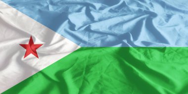 Cibuti Bayrağı Yakından Dalgalanıyor