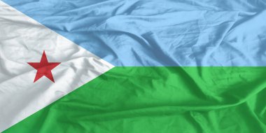 Cibuti Bayrağı Yakından Dalgalanıyor