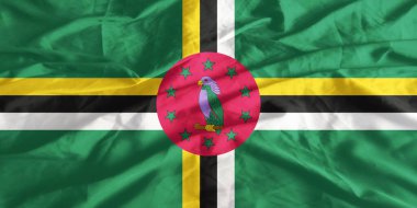 Dominica Bayrağı Yakından Dalgalanıyor