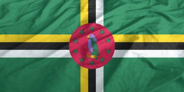 Dominica Bayrağı Yakından Dalgalanıyor