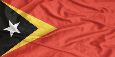 Doğu Timor Bayrağı Yakından Dalgalanıyor