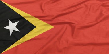 Doğu Timor Bayrağı Yakından Dalgalanıyor