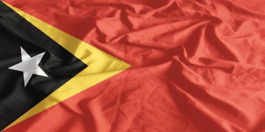 Doğu Timor Bayrağı Yakından Dalgalanıyor