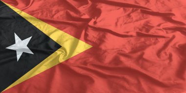 Doğu Timor Bayrağı Yakından Dalgalanıyor