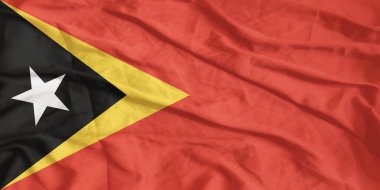 Doğu Timor Bayrağı Yakından Dalgalanıyor