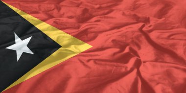 Doğu Timor Bayrağı Yakından Dalgalanıyor