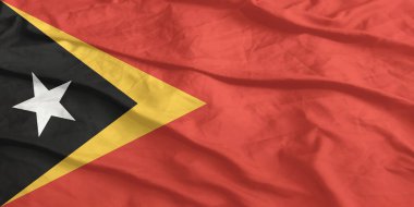 Doğu Timor Bayrağı Yakından Dalgalanıyor