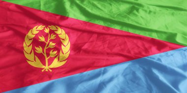 Eritre Bayrağı Yakından Dalgalanıyor