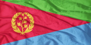 Eritre Bayrağı Yakından Dalgalanıyor