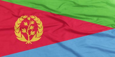 Eritre Bayrağı Yakından Dalgalanıyor