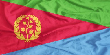 Eritre Bayrağı Yakından Dalgalanıyor