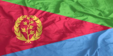 Eritre Bayrağı Yakından Dalgalanıyor