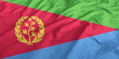 Eritre Bayrağı Yakından Dalgalanıyor