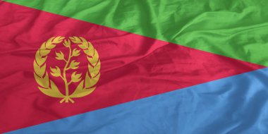 Eritre Bayrağı Yakından Dalgalanıyor