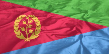 Eritre Bayrağı Yakından Dalgalanıyor