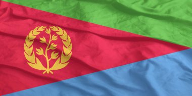 Eritre Bayrağı Yakından Dalgalanıyor