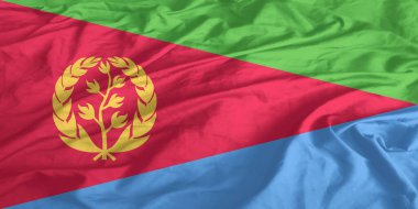 Eritre Bayrağı Yakından Dalgalanıyor