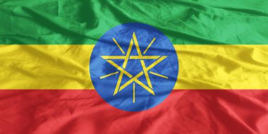 Etiyopya Bayrağı Yakından Dalgalanıyor