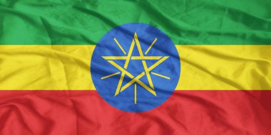 Etiyopya Bayrağı Yakından Dalgalanıyor