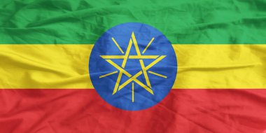 Etiyopya Bayrağı Yakından Dalgalanıyor