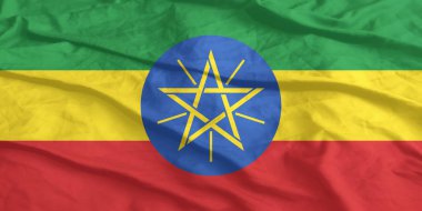 Etiyopya Bayrağı Yakından Dalgalanıyor