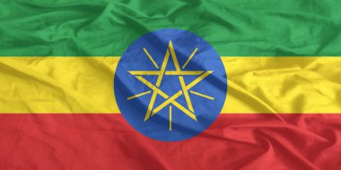 Etiyopya Bayrağı Yakından Dalgalanıyor
