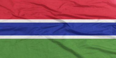 Gambiya Bayrağı Yakından Dalgalanıyor